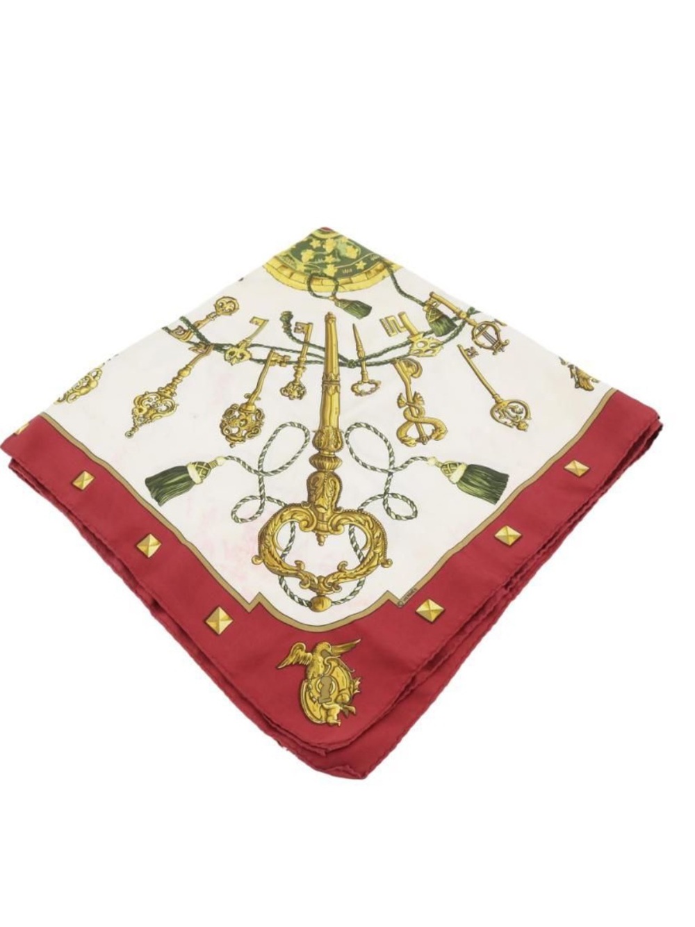 Hermès Les Cles Silk Scarf